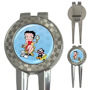 3-in-1 Golf Divot of Vintage Art Deco Betty Boop Ready for a Movie