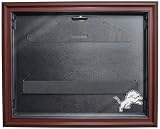 NFL Detroit Lions Removable Face Jersey Display -Mahogany with Museum Quality UV Upgrade