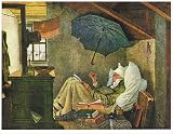 Spitzweg, Carl Der arme Poet Gemälde Kunstdruck Bild