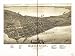 Madison, State capital of Wisconsin, county seat of Dane County 1885. Beck & Pauli, litho., large historic panoramic map reprint measured in inches 48x36