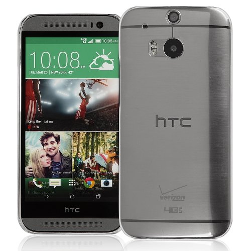KAYSCASE Slim Hard Shell Cover Case for the HTC One M8 Smart Phone 2014 Version (Lifetime Warranty) (Clear)