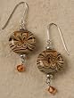 Blown Glass Bead Earrings