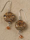 Blown Glass Bead Earrings