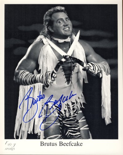 Brutus The Barber Beefcake - Autographed 8x10 Wrestling Promo Photo