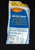 Generic Micro-Lined Dirt Devil Style U Vacuum Cleaner Bags For Upright Models - 3pk