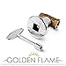 Golden Flame Gas Key Valve Kit -Manual Straight QTR Turn - Chrome