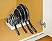 YouCopia StoreMore Adjustable Lid Holder, Organizer for Kitchen, Set of 2, White