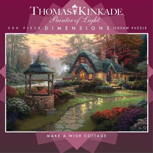 513eF7gYdSL 300 Piece Thomas Kinkade Dimensions   Make a Wish Cottage Jigsaw Puzzle