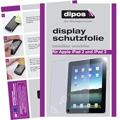 2 X Dipos Crystalclear Displayschutzfolie f�r Apple das neue iPad 3 und iPad 2