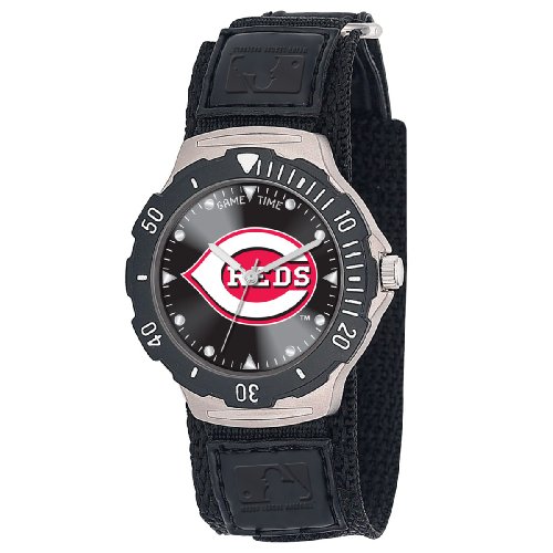 MLB Men's MDV-CIN Agent Series Cincinnati Reds Velcro Watch