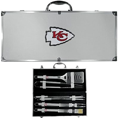Kansas City Chiefs Nfl 8pc Bbq Tools Set