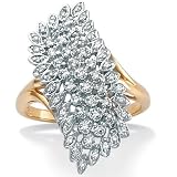 10k Diamond Cluster Ring