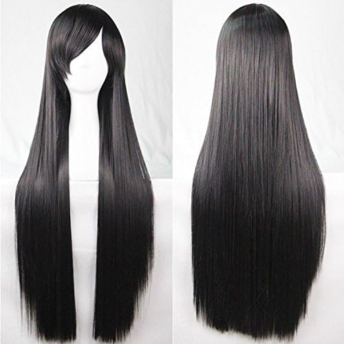 Beauty Number1 Hair Popular Long Straight Black Skin Top Full Head Wigs Hair 32inches(80cm) 250g