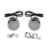 Pyle PLMCS62 600 Watts Motorcycle/ATV/Snowmobile Mount with Dual Handle-Bar Mount - Aluminum, Die-Cast and Weatherproof - 2.25-Inch Speakers - Set of 2