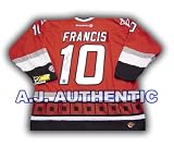 RON FRANCIS Carolina Hurricanes SIGNED Vintage CCM Hockey JERSEY
