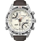 [タイメックス]TIMEX インテリジェントクオーツ フライバッククロノ コンパス クリームダイアル ブラウンレザーストラップ T49866 メンズ 【正規輸入品】