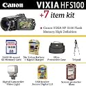 Brand New Canon VIXIA HF S100 Flash Memory High Definition With Essential ButterflyPhoto HD Accessory Kit Includes 16GB Memory, 5 Hour Extended Battery & Charger + Video Light + Case + Tripod & Much More