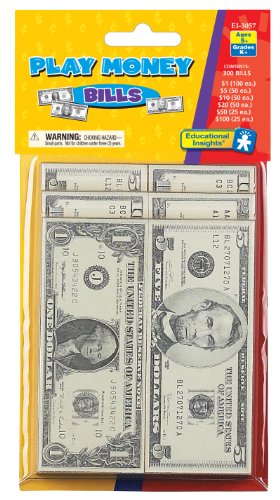 Educational Insights Play Money - Bills (3057)