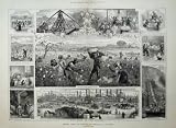 1881 America Cotton Mississippi Levee New Orleans Field