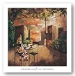Cafe al Jardi by Didier Lourenco 34.625"x34.625" Art Print Poster