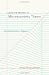 Lecture Notes in Microeconomic Theory: The Economic Agent