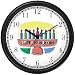 Hanukkah Candle Holder or Chanukia Judaica Jewish Theme Wall Clock by WatchBuddy Timepieces (White Frame)