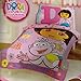 DORA THE EXPLORER AND BOOTS 4PC CRIB TODDLER COMFORTER AND SHEET BEDDING SET NEW