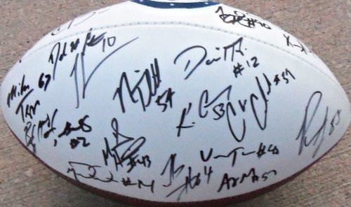 2011 INDIANAPOLIS COLTS TEAM SIGNED AUTOGRAPHED FOOTBALL PEYTON MANNING COA + HOLOGRAM