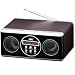 August MB110 Portable Mini MP3 Hi-Fi System with FM Radio Playing Music from SD/MMC card, USB Sticks and any Audio Player with Earphone out Jack  from August