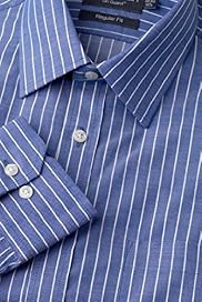 Sartorial Dri Guard Pure Cotton Bold Striped Shirt