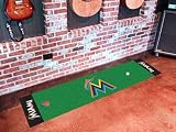 Miami Marlins Putting Green Runner by Fan Mats