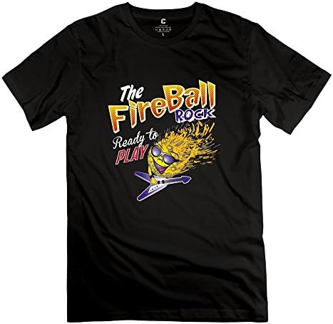 DASY Men's O Neck Fire Ball Shirt Large