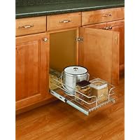 21 inch Pull-Out Chrome Basket w/Full Extension Slides