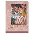 Young Lady with Parasol - 5" x 7" Pop Up Thank You Greeting Card