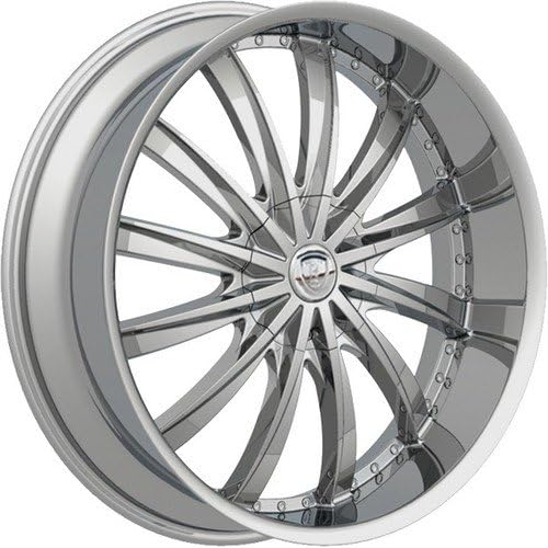 SET OF 22" BORGHINI B19 5X114/120 CHROME WHEELS WITH TIRES