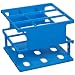Nalgene 5970-0330 Acetal Plastic Unwire Test Tube Rack for 30mm Test Tubes, Blue