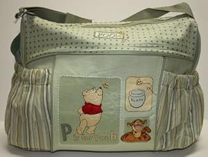Disney Pooh "P is for Pooh" Large Diaper Bag - Green