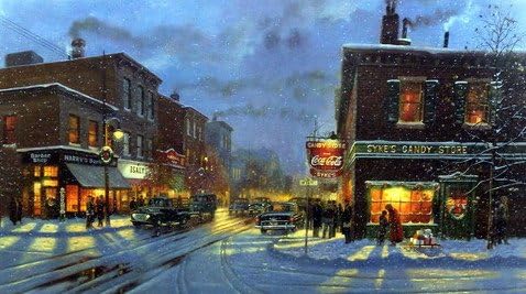 TIS THE SEASON Signed and Numbered Limited Edition print by Dave Barnhouse 24"x 14.75"