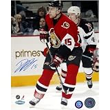 Dany Heatley Autographed Senators Action 8x10 Photograph By Steiner Sports
