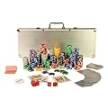Pokerkoffer Pokerset mit 1000 Laserchips Aluminium