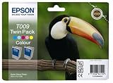 Epson Stylus Photo (Twin Pack) T009 colour ink cartridge C13T009402