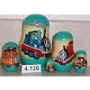 Thomas the Tank Russian Nesting Nested Stacking Doll. 5 Pieces / 4 in Tall #4.126