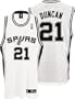 Tim Duncan White adidas NBA Authentic San Antonio Spurs Jersey