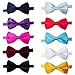 TopTie Mens Tuxedo Bow Tie Adjustable Neck Bowtie 10pc Mixed Lot Solid Color