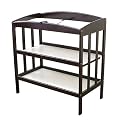 LA Baby 3-Shelf Wood Changing Table - Cherry