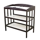 LA Baby 3 Shelf Wooden Changing Table, Cherry by LA Baby