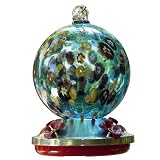 Bird Brain Millefiori Hummingbird Feeder, Aqua