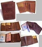 Echtleder Geldbörse Geldtasche braun WILD THINGS ONLY!!! Fettleder! 1A