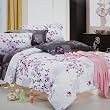 Blancho Bedding - [Plum in Snow] Luxury Bed In A Bag Combo 300GSM