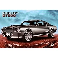 Ford Mustang (GT500) Art Poster Print